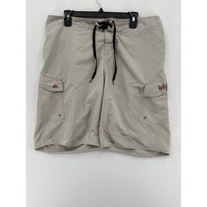 Vtg Quiksilver Board Shorts Mens 36 9" Cargo Style Pockets Swim Trunks Y2K